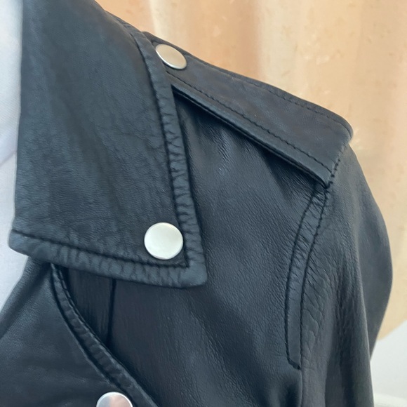 Gently Used Classic Leather Moto Jacket. - Picture 11 of 12